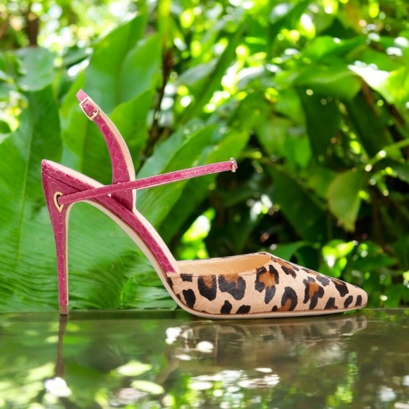 NIB Jennifer Chamandi Vittorio Slingback Pump Heels Size 37.5 $775.00 - Picture 1 of 8